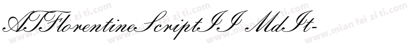 ATFlorentineScriptII MdIt字体转换